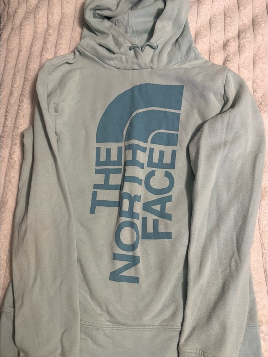 The North Face Tops - The North Face Mint Green Hoodie with Blue Logo
